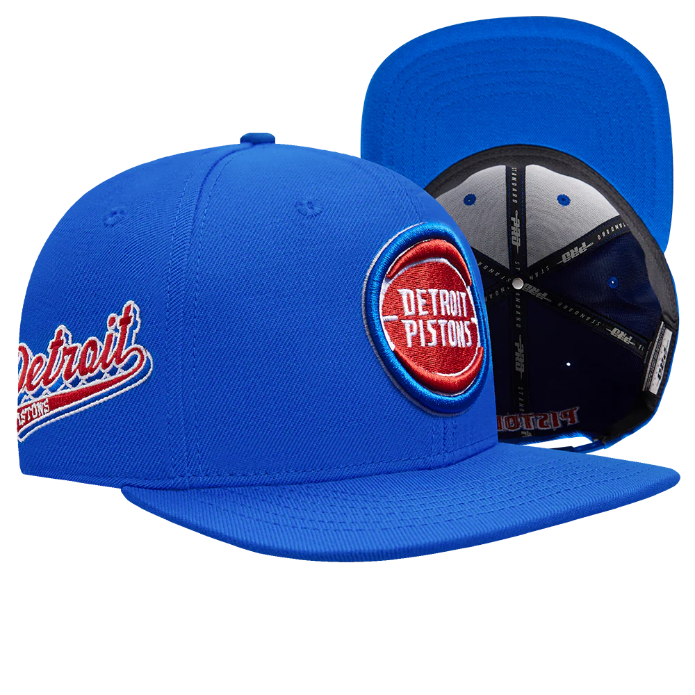NBA Detroit Pistons Script Tail Wool Snapback