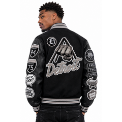 Big Men’s Motown Varsity Jacket (Gray Shadow)
