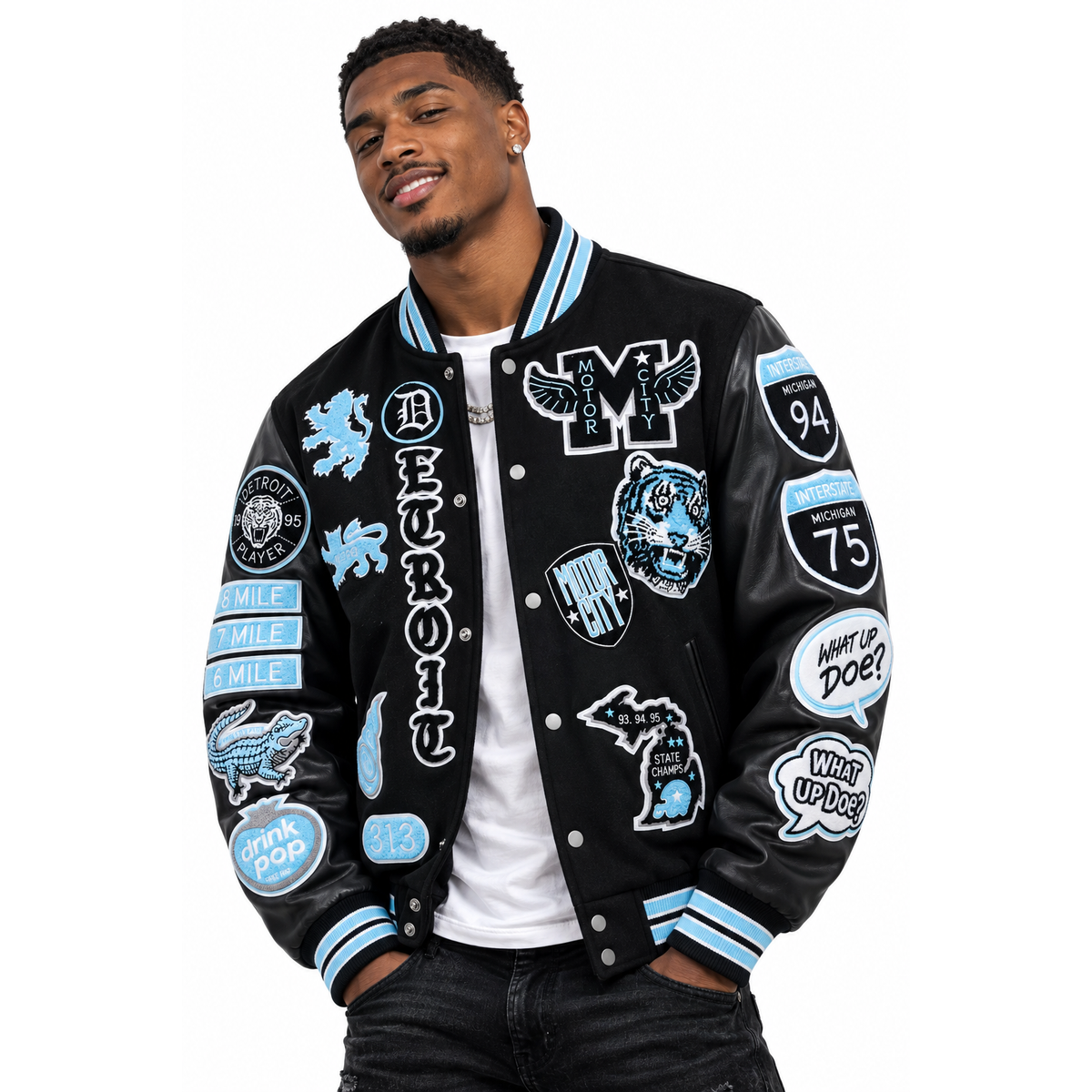 Big Men’s Motown Varsity Jacket (Lions)