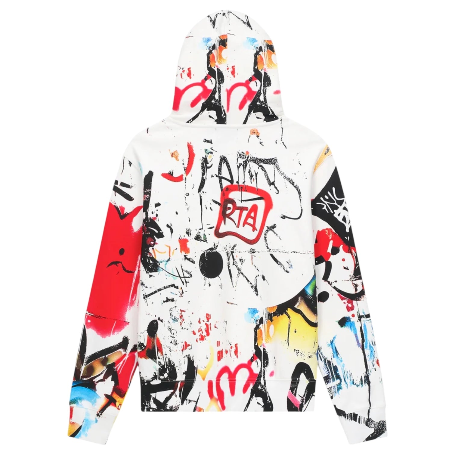 Dion Hoodie - White Graffiti