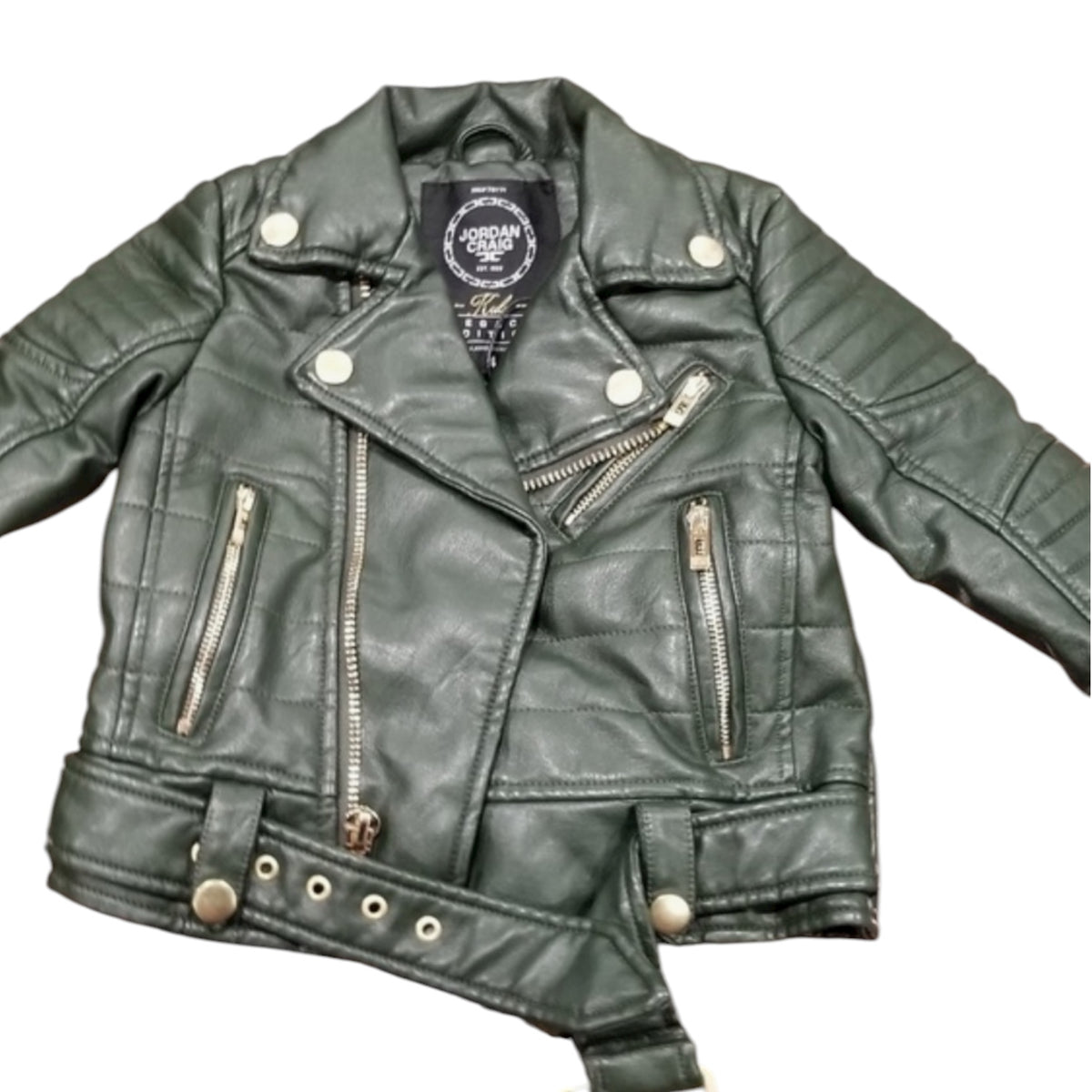 Jordan Craig Kid’s Biker Vegan Leather Moto Jacket