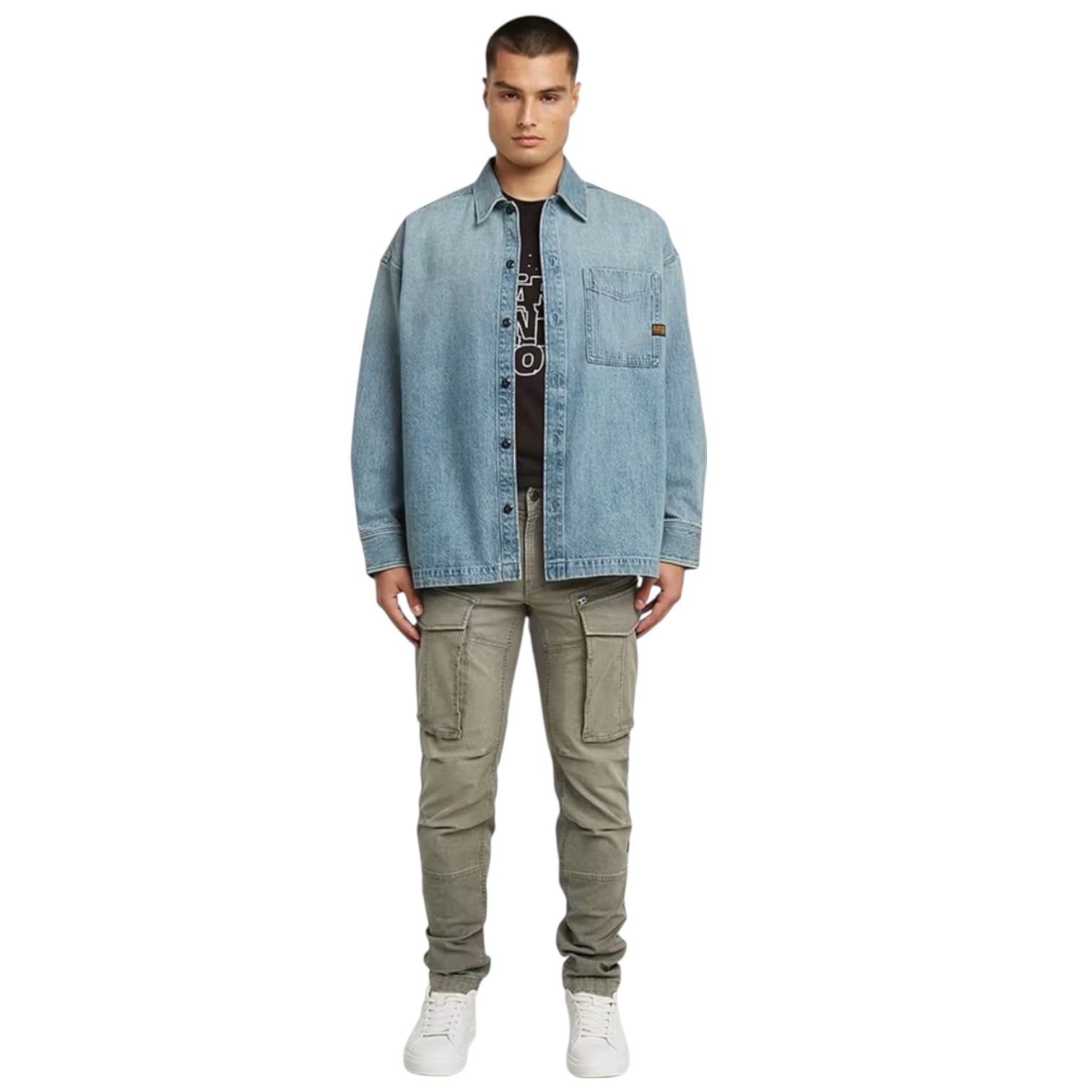 Rovic Zip 3D Regular Tapered Pants