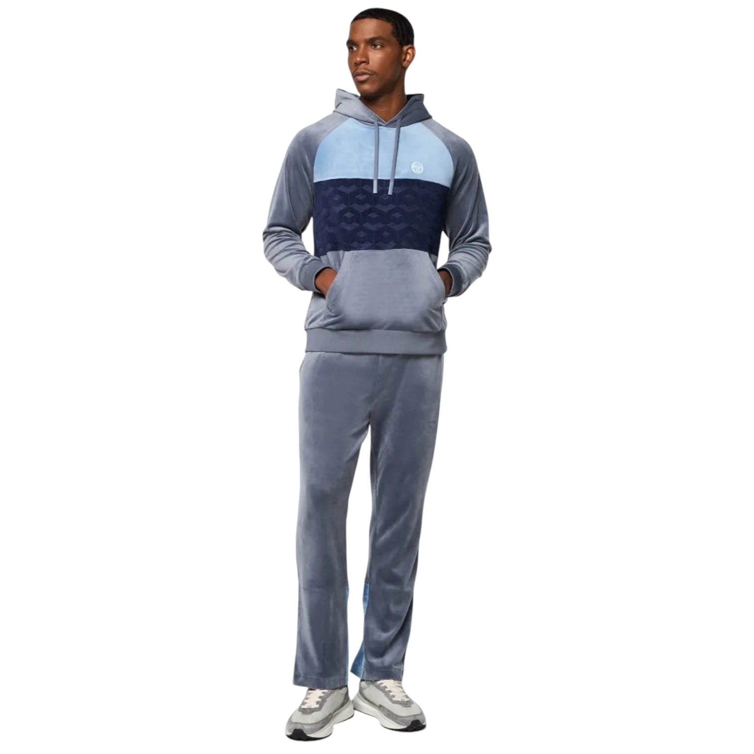 Foggia Velour Debossed Hoodie