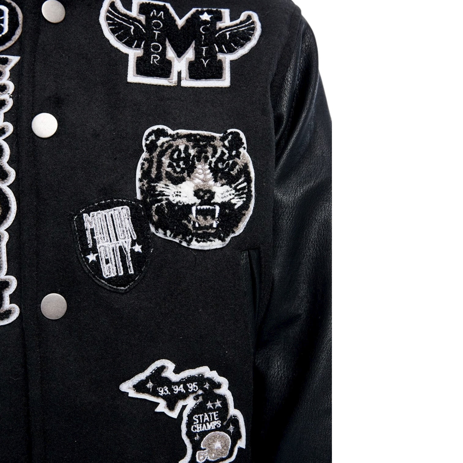 Jordan Craig Boys Motown Varsity Jacket (Dark Shadow)