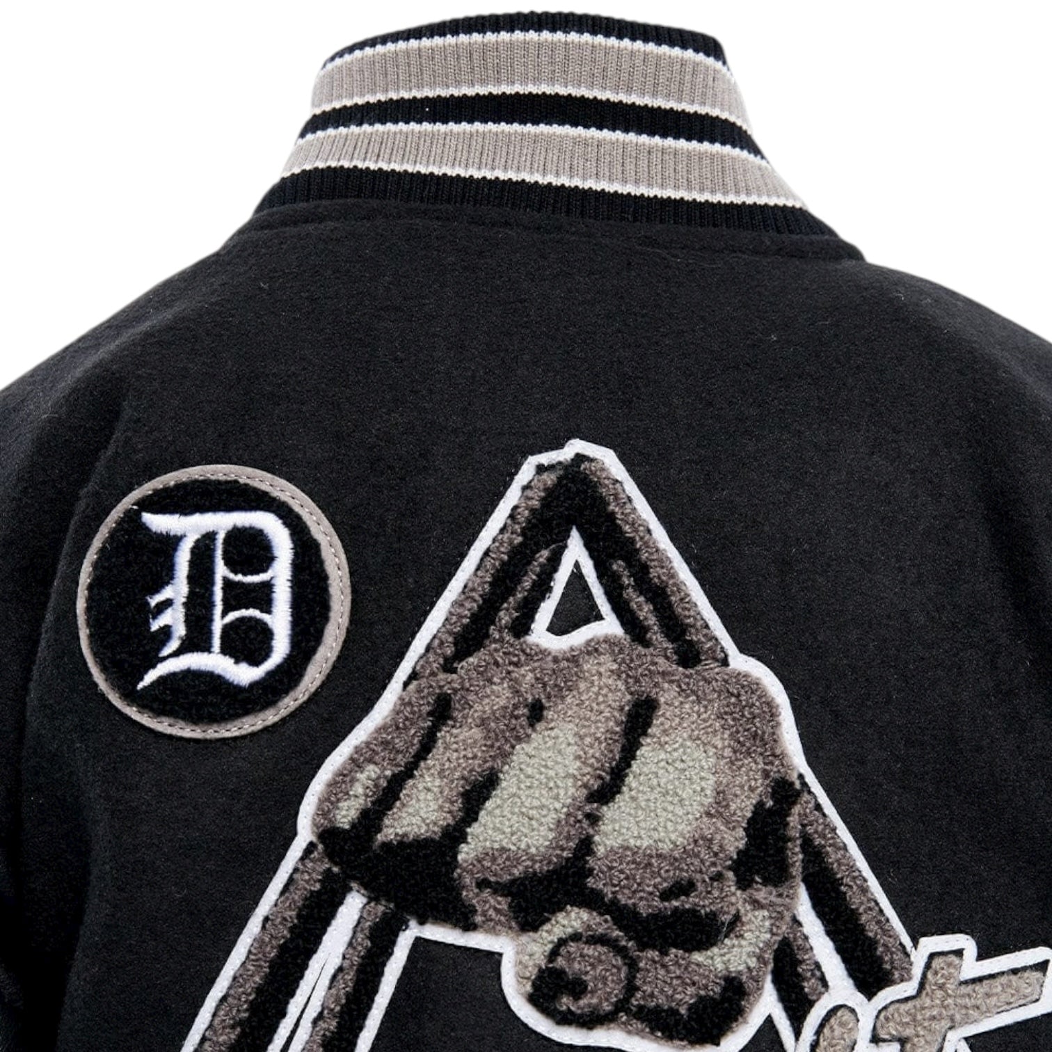 Big Men’s Motown Varsity Jacket (Gray Shadow)