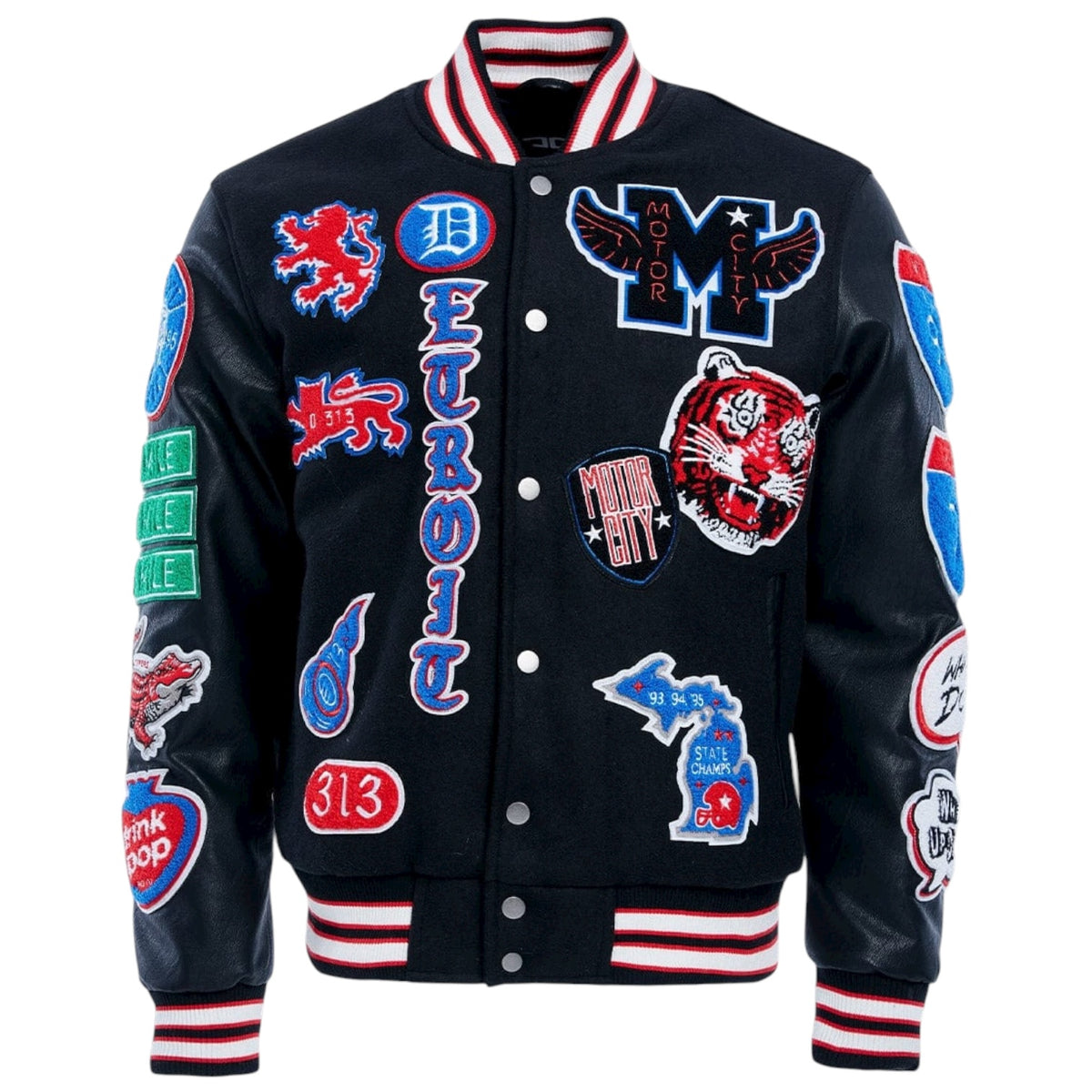 Big Men’s Motown Varsity Jacket (Pistons)