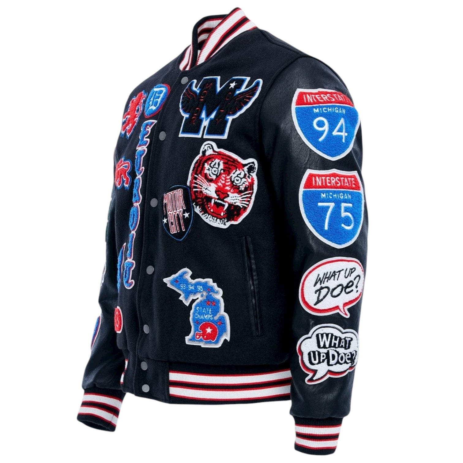 Big Men’s Motown Varsity Jacket (Pistons)