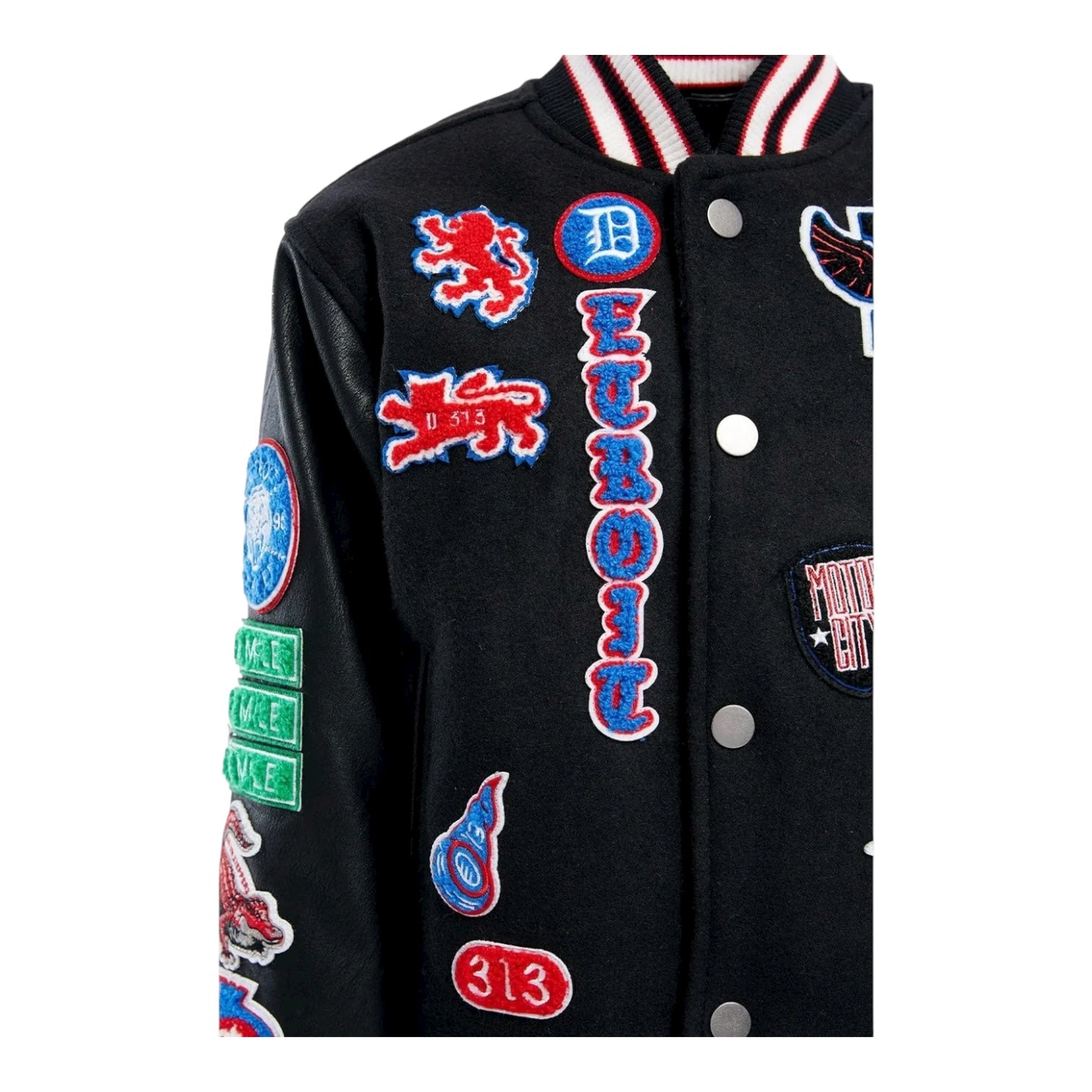 Big Men’s Motown Varsity Jacket (Pistons)