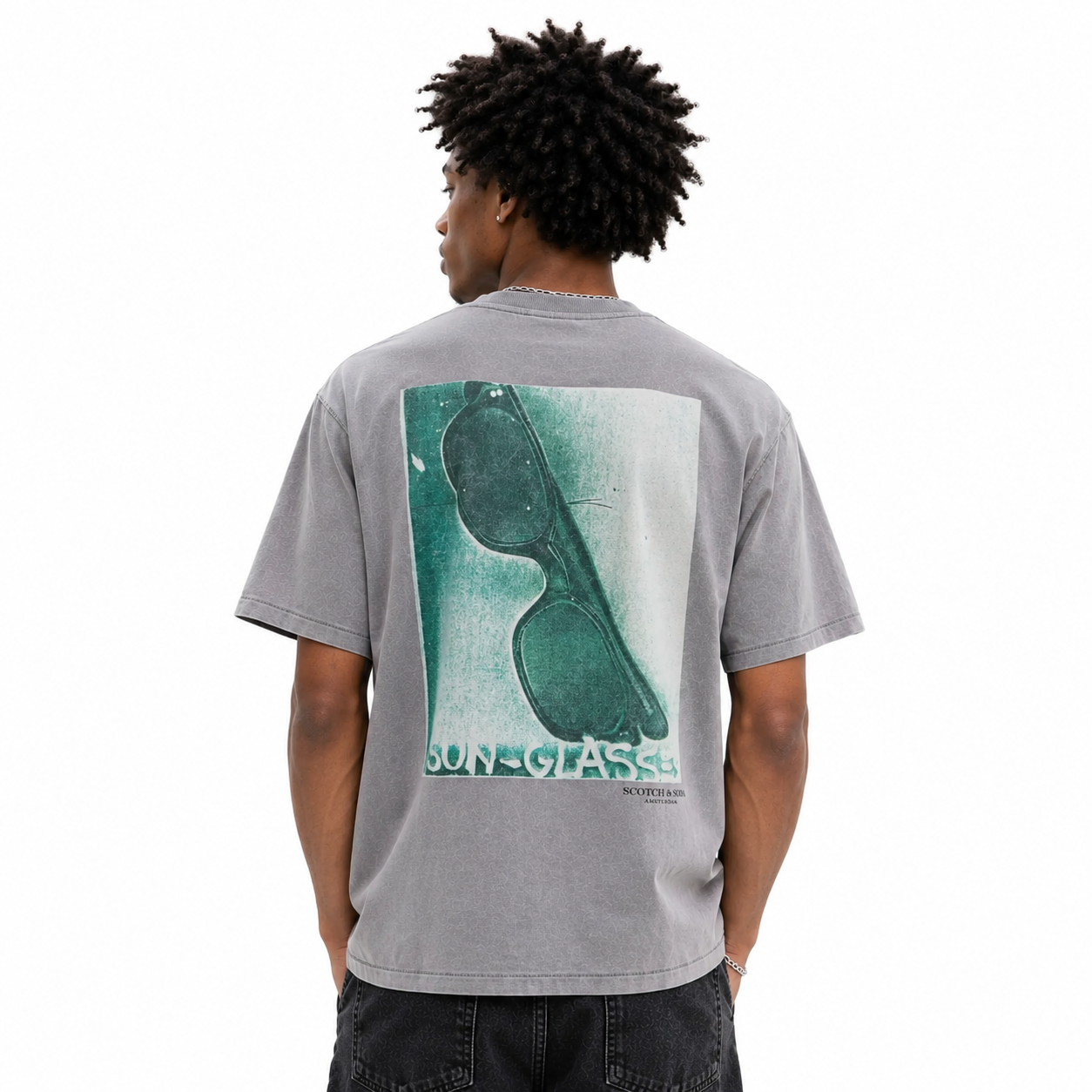 Basquiat Front and Back Artwork Relaxed Fit T-Shirt
