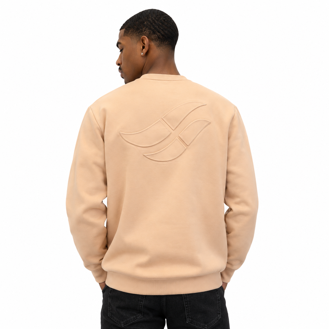 Embossed Crewneck Sweatshirt