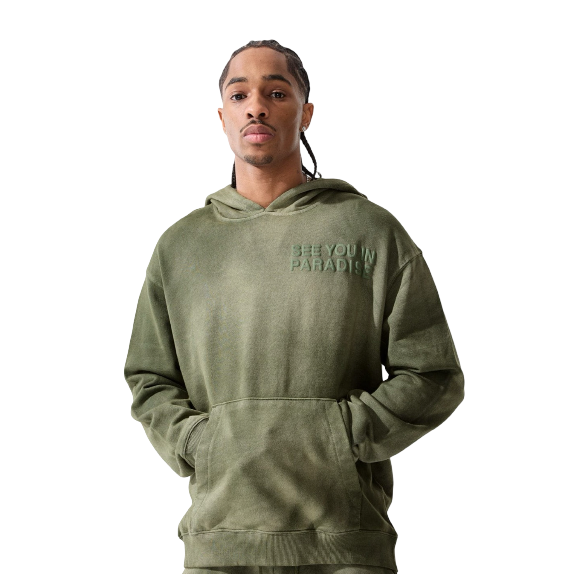 Tonal Washed Pullover Hoodie
