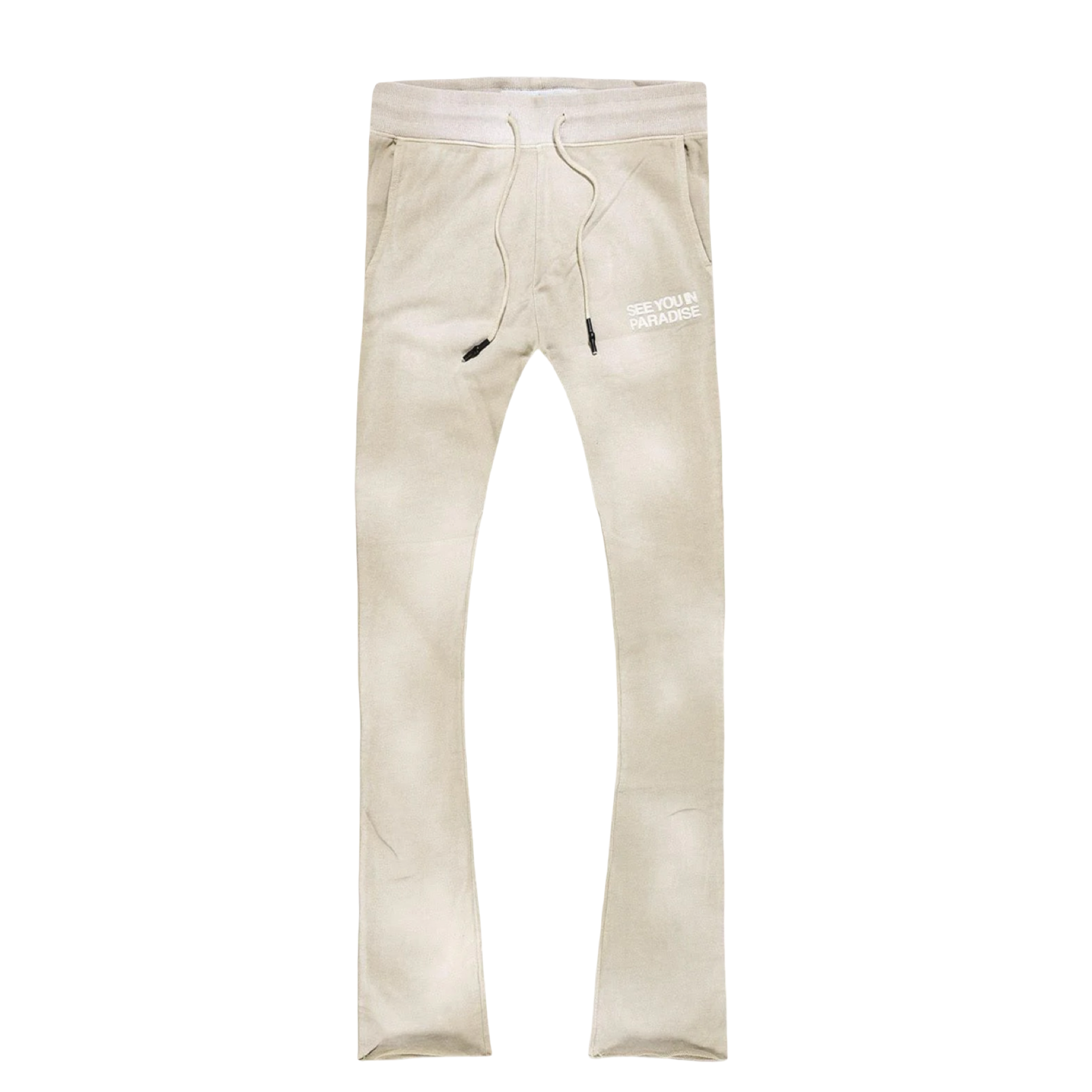Tonal Washed Stacked Sweatpants