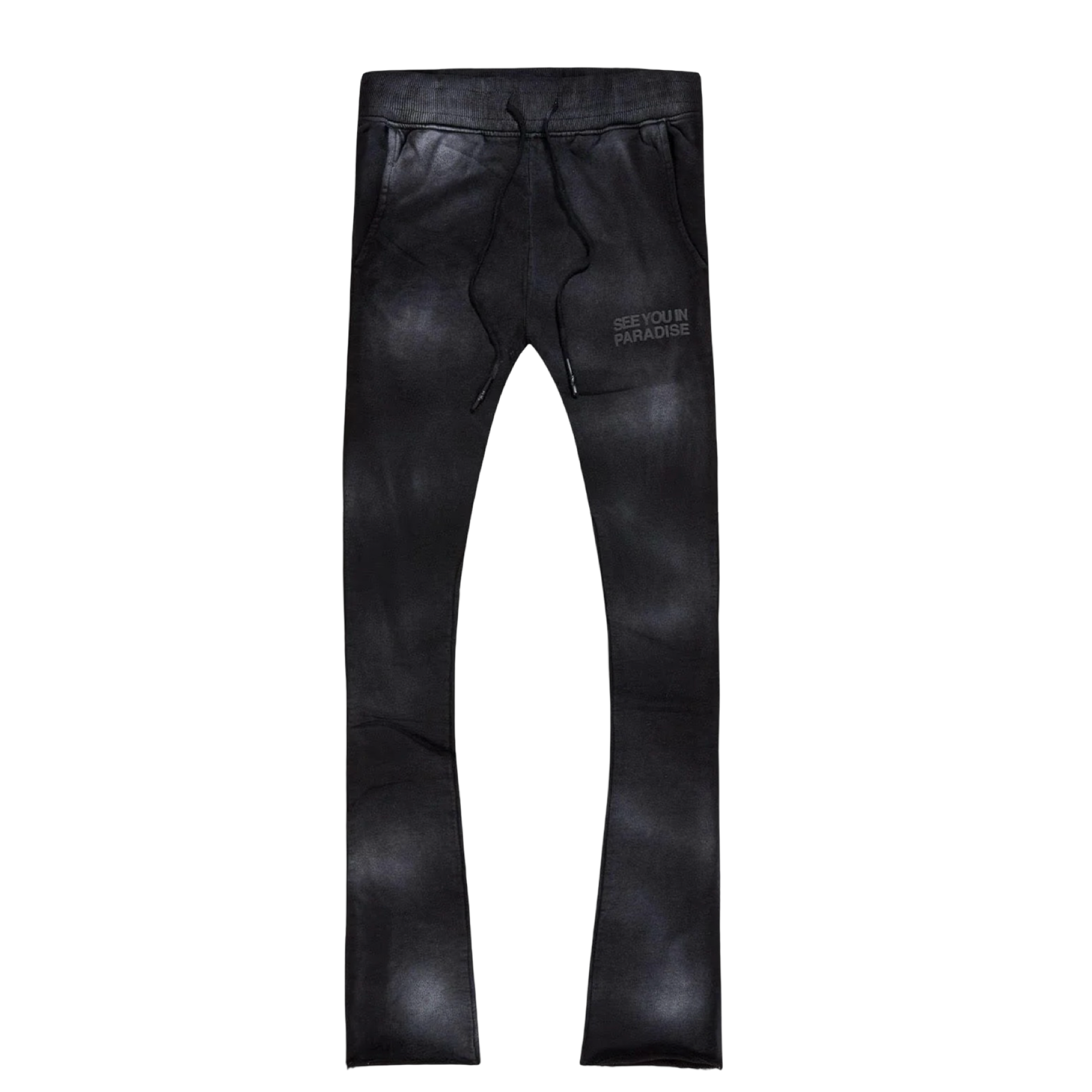 Tonal Washed Stacked Sweatpants