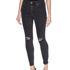 Spray On Hell Cat Ripped Jeans