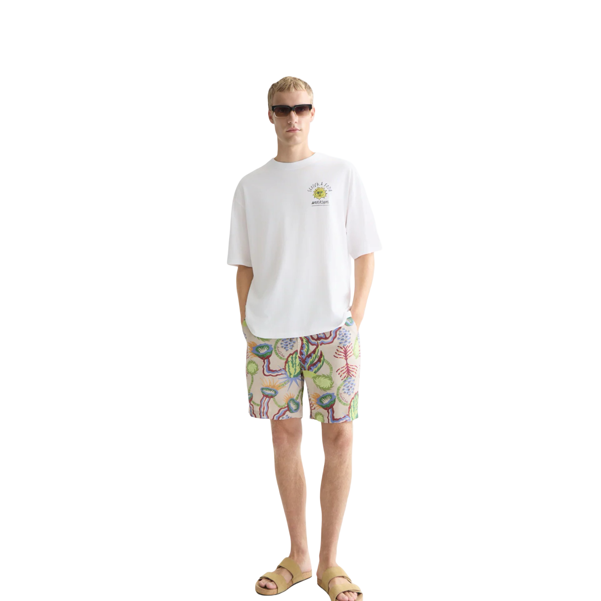 Front and Back Artwork Loose Fit T-Shirt
