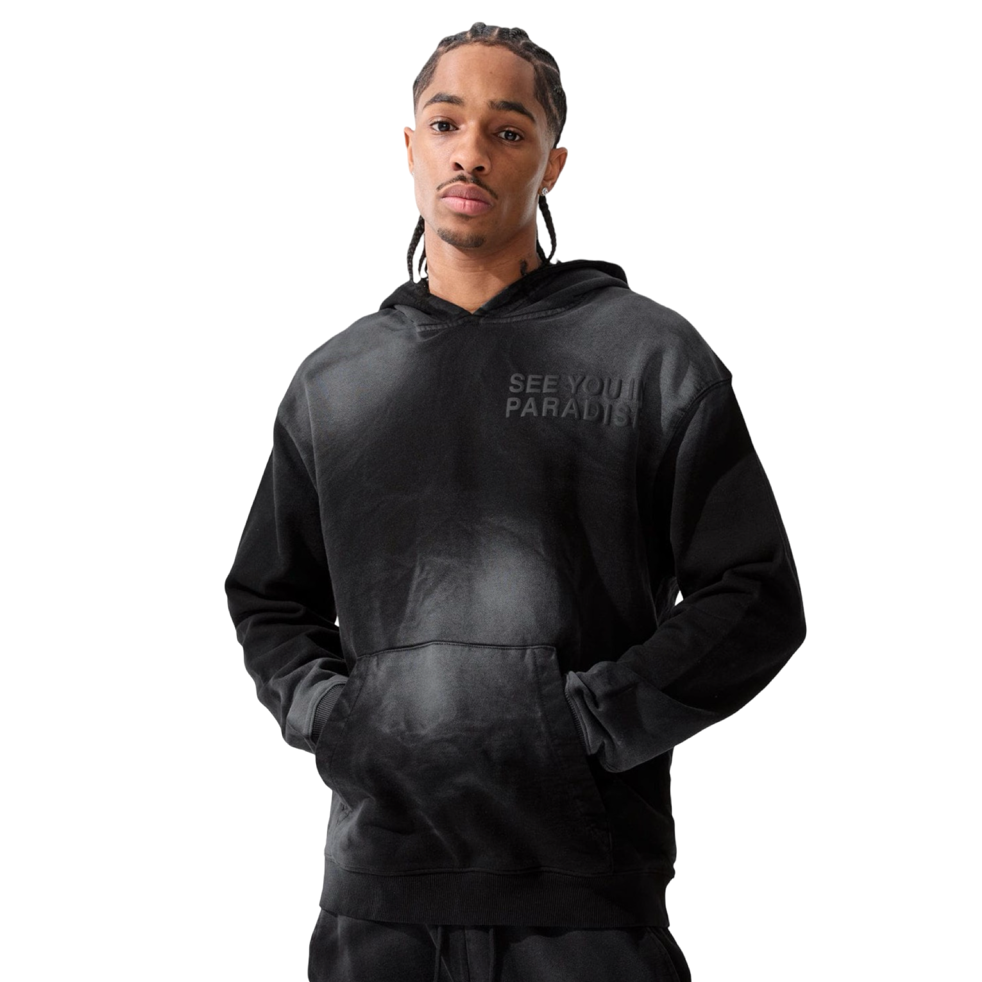 Tonal Washed Pullover Hoodie