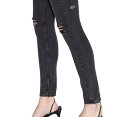 Spray On Hell Cat Ripped Jeans
