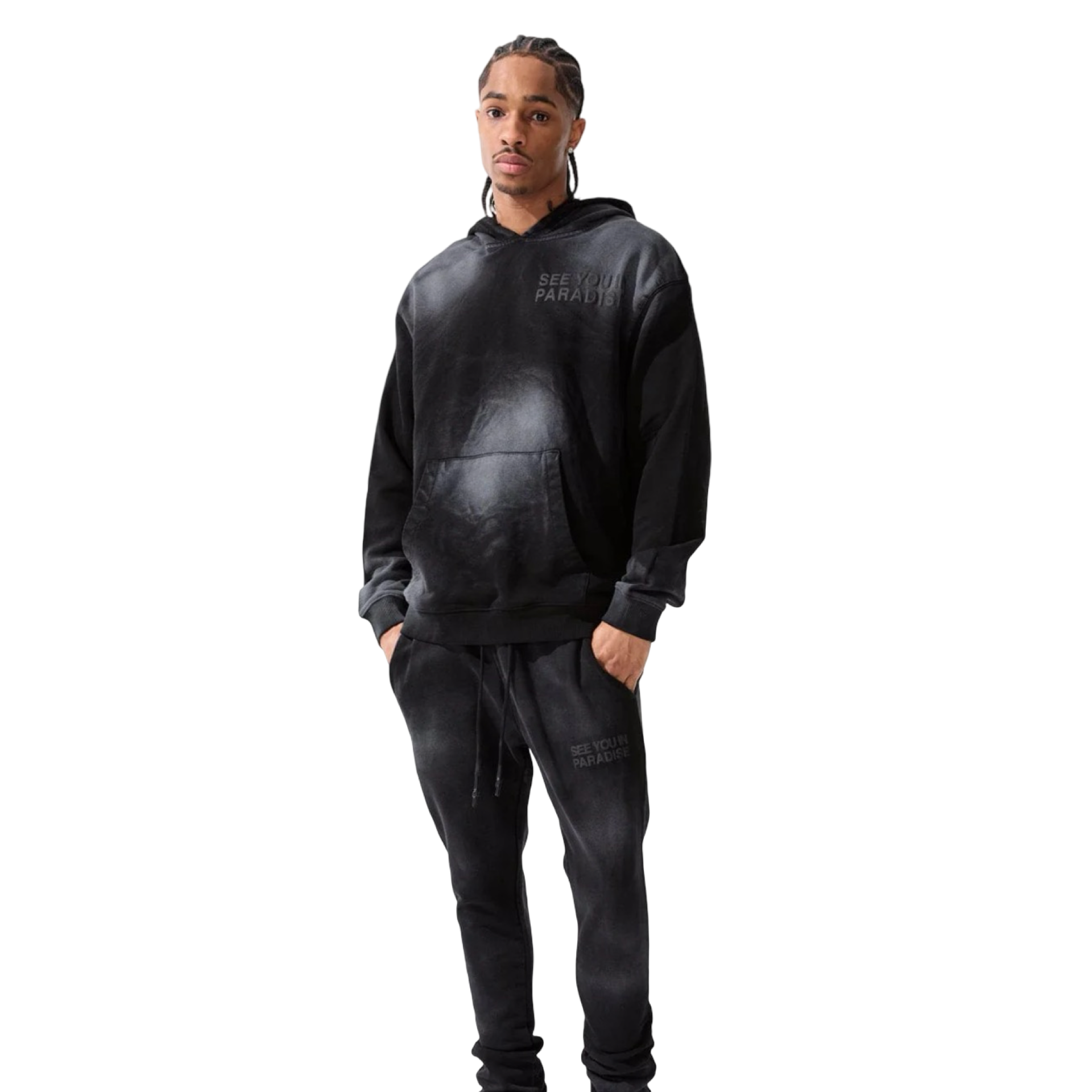 Tonal Washed Pullover Hoodie