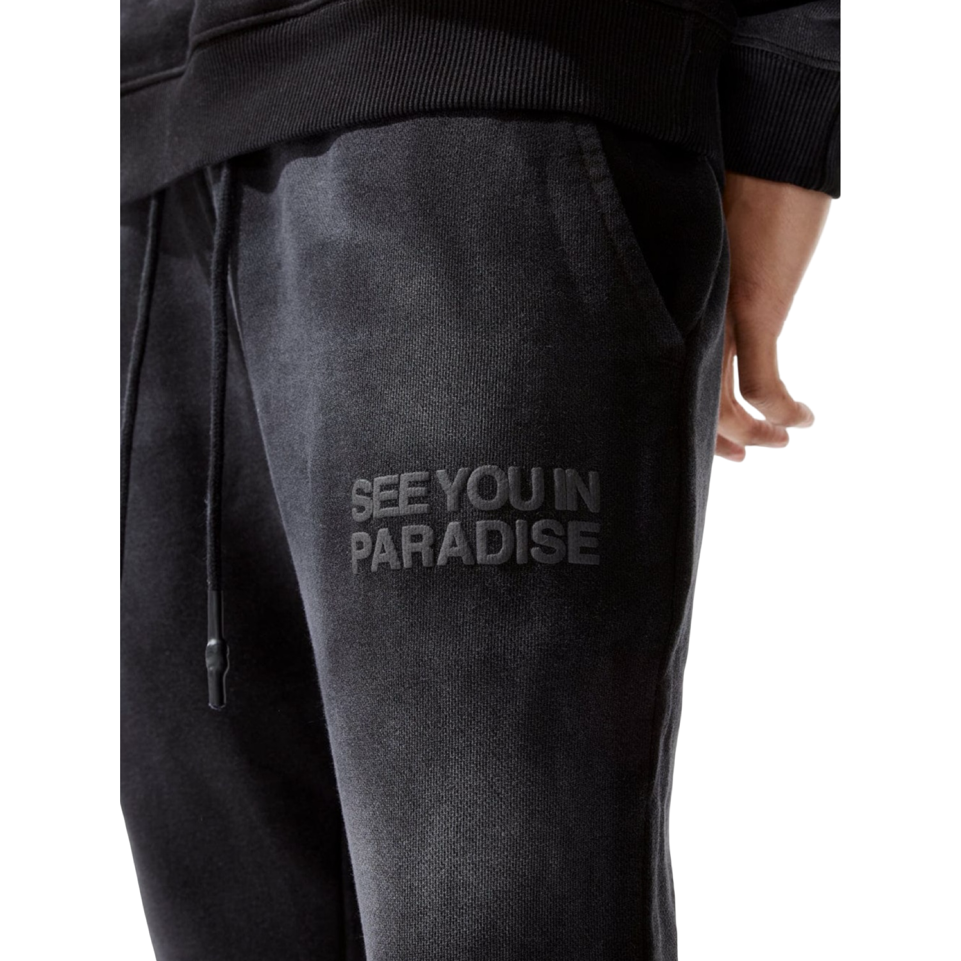 Tonal Washed Stacked Sweatpants