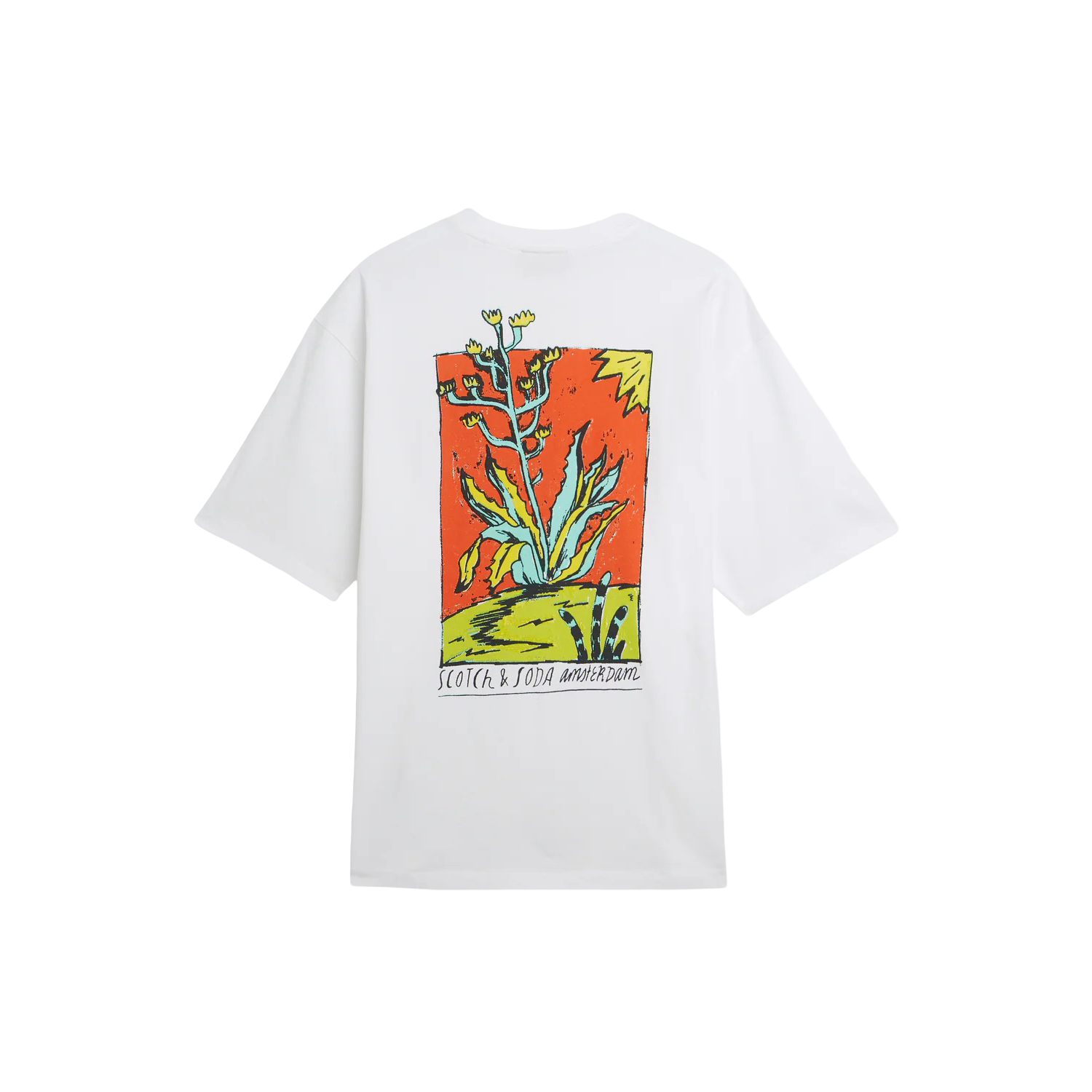 Front and Back Artwork Loose Fit T-Shirt