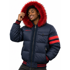 AL Nylon Puffer Bomber Jacket