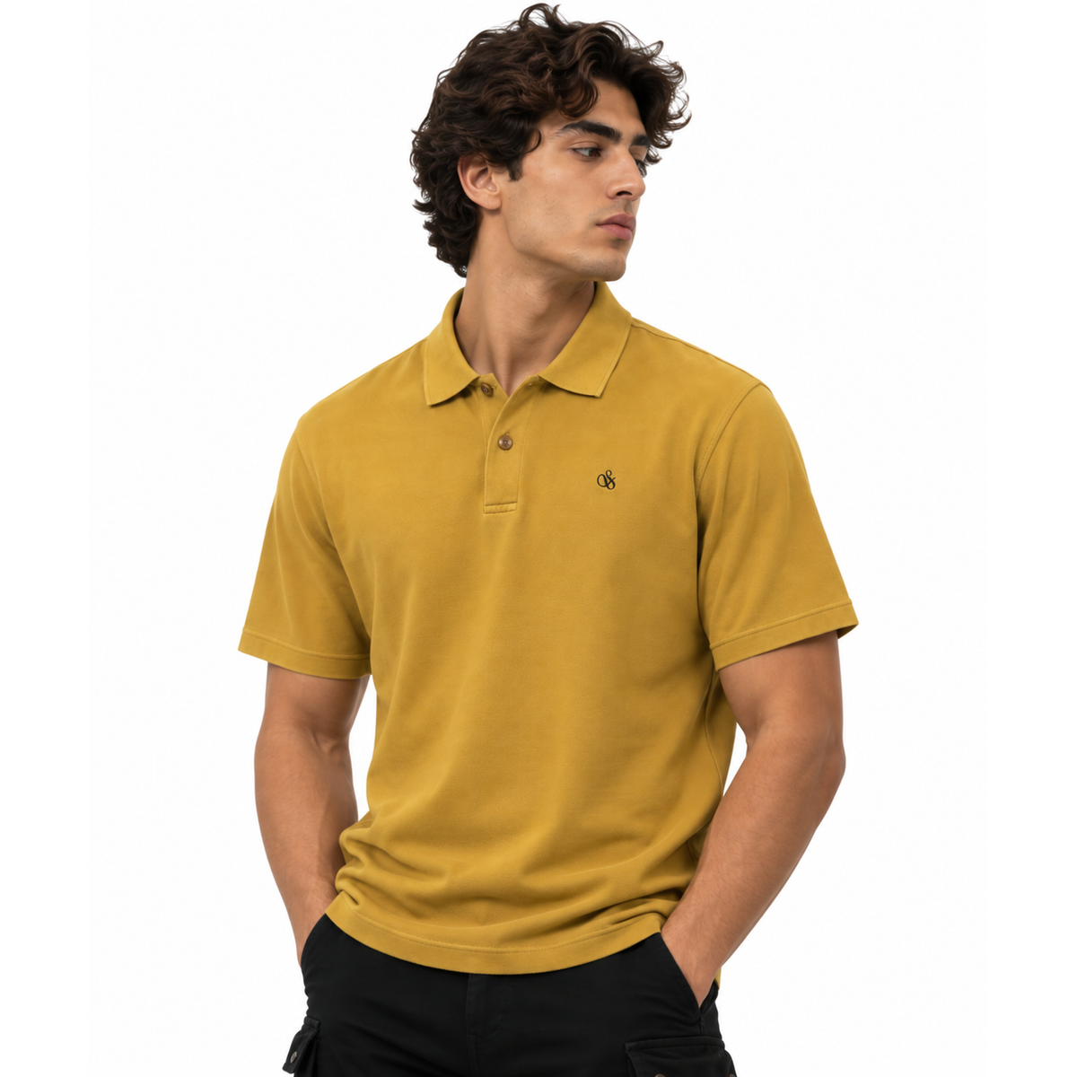 Pique Garment Dyed Relaxed Fit Polo