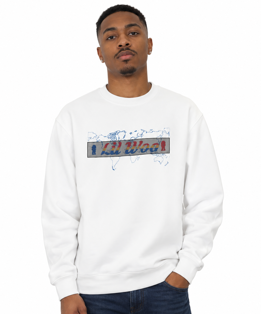 World Map Crewneck Sweatshirt