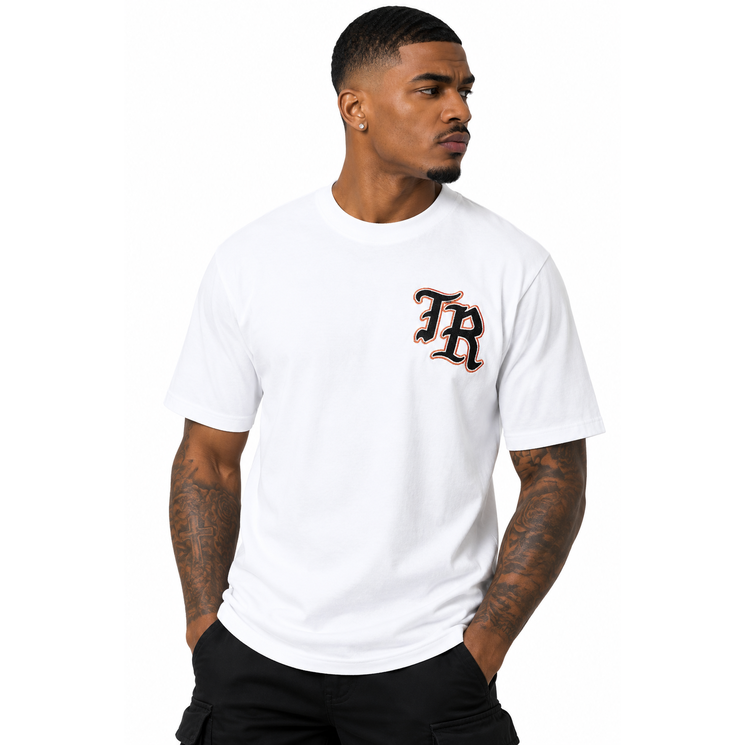 Embroidered Nature Logo T-Shirt