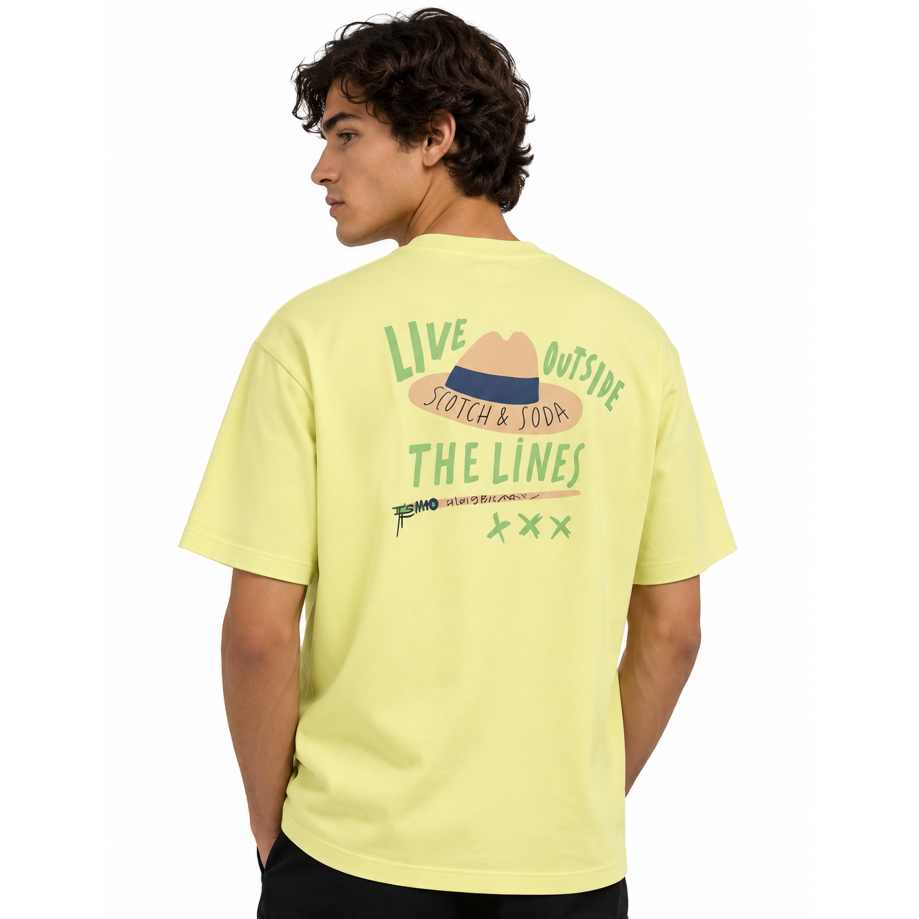 Relaxed-Fit Printed Artwork T-Shirt