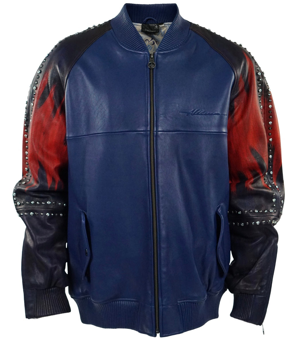 Studded HandPainted Bomber - Al Wissam