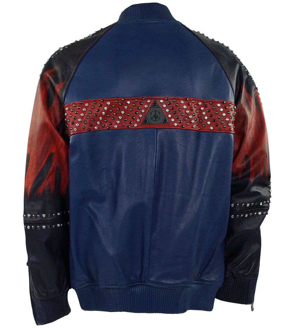 Studded HandPainted Bomber - Al Wissam