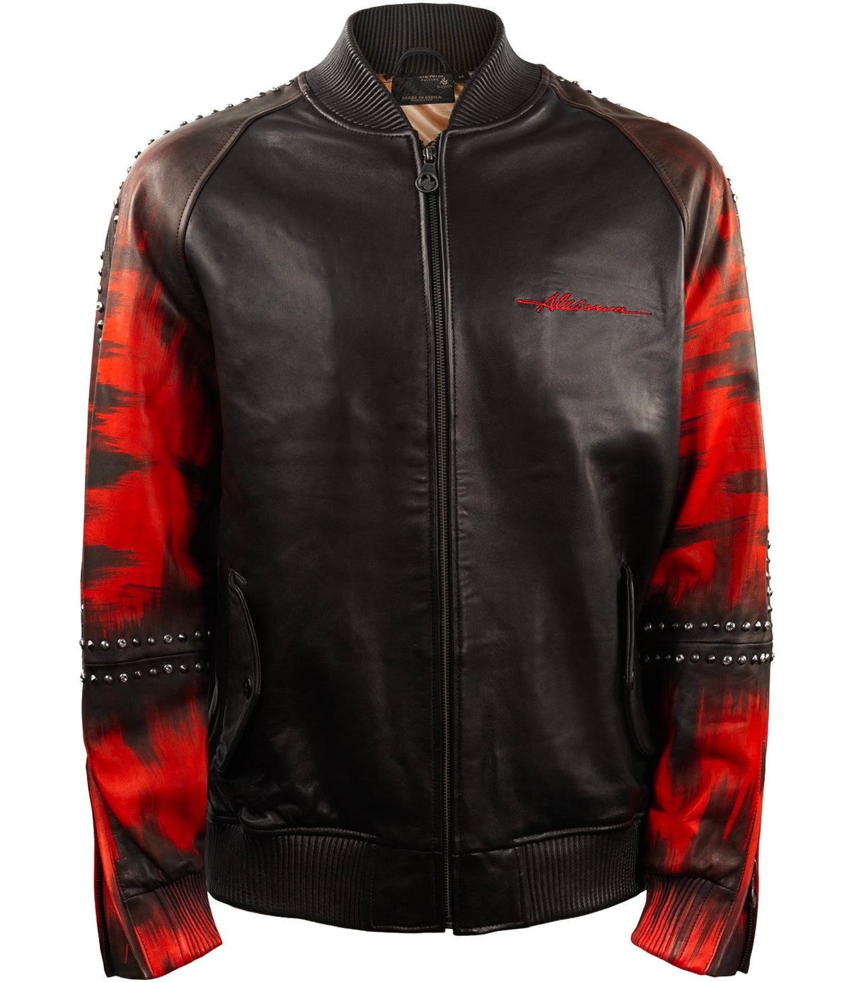 Artistry and Edge Hand-Painted Bomber