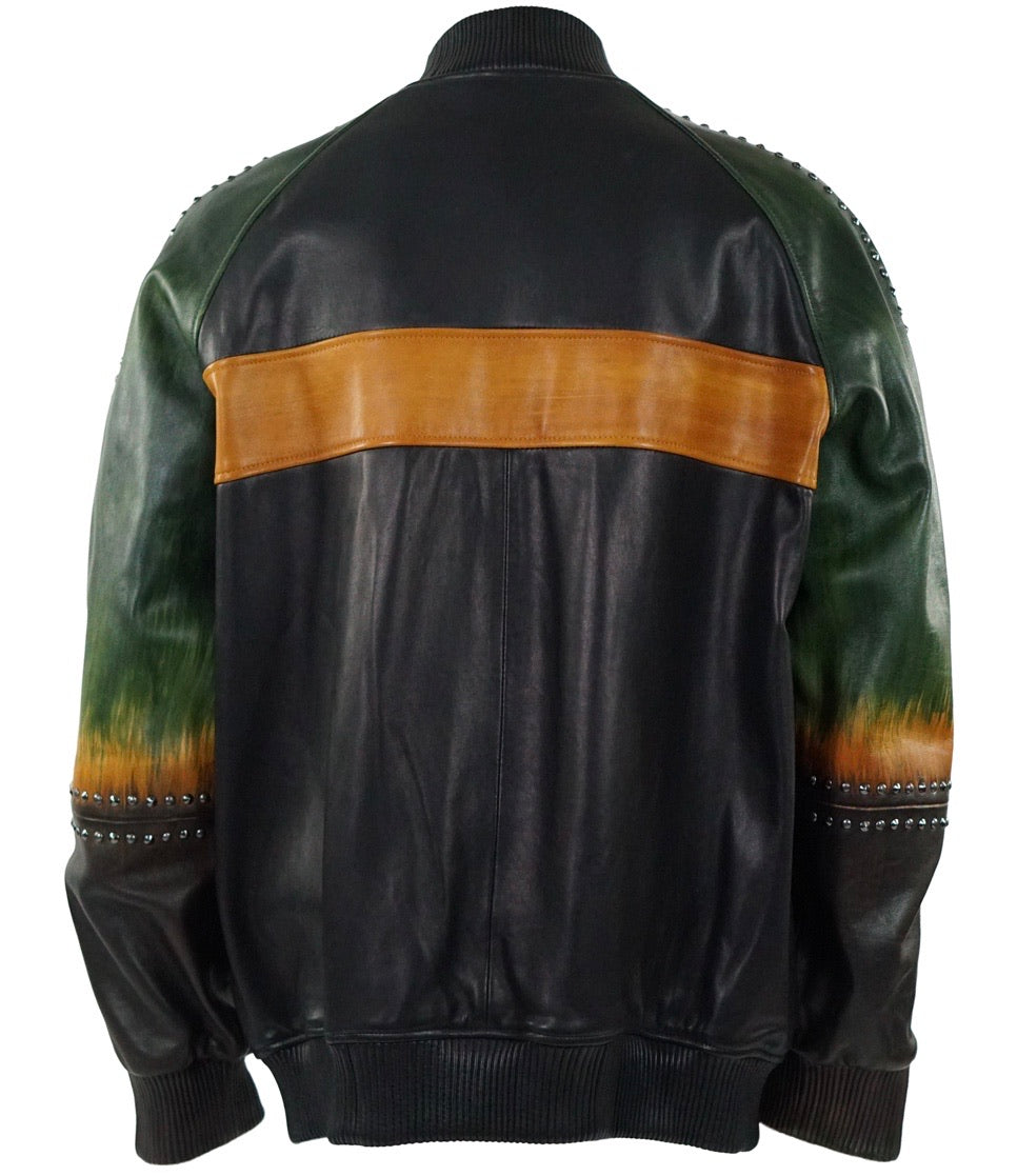 Studded HandPainted Bomber - Al Wissam