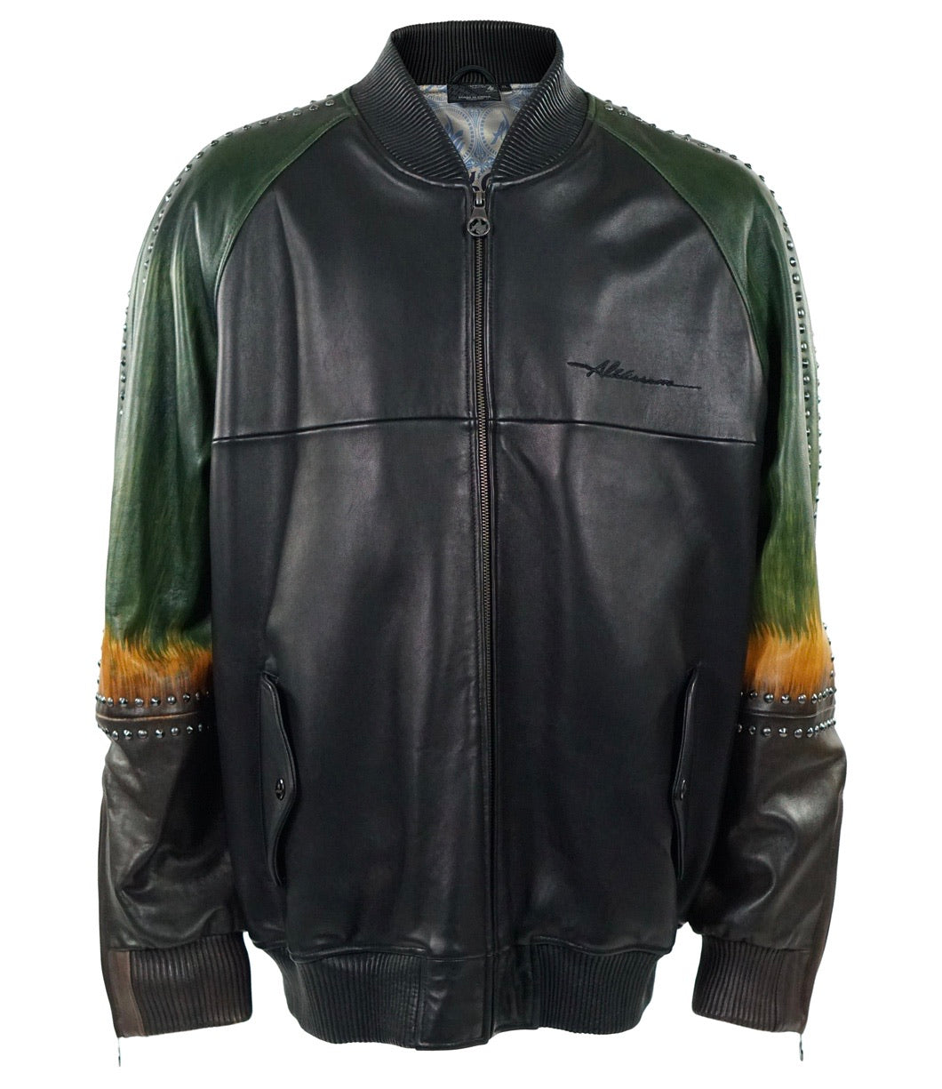 Studded HandPainted Bomber - Al Wissam